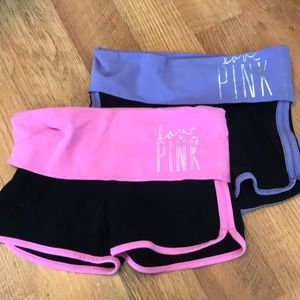 PINK Yoga shortie bundle!